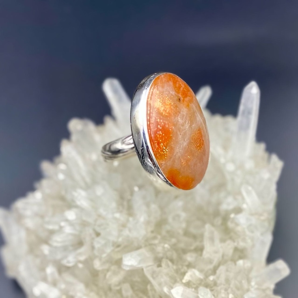 Sunstone Sterling Silver Ring